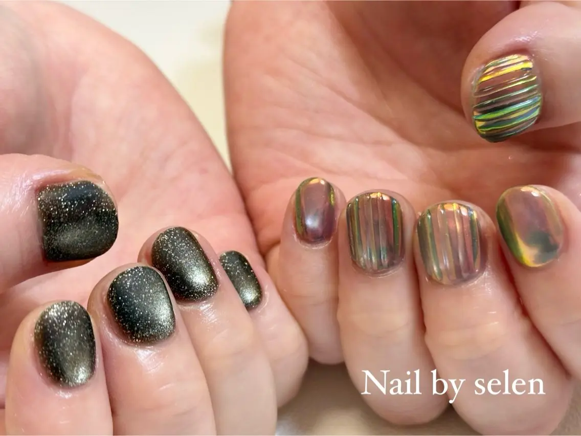 ネイル アートネイル ジェルネイル ニュアンスネイル パラジェル シンプルネイル フットネイル Nail by selenのネイルデザイン