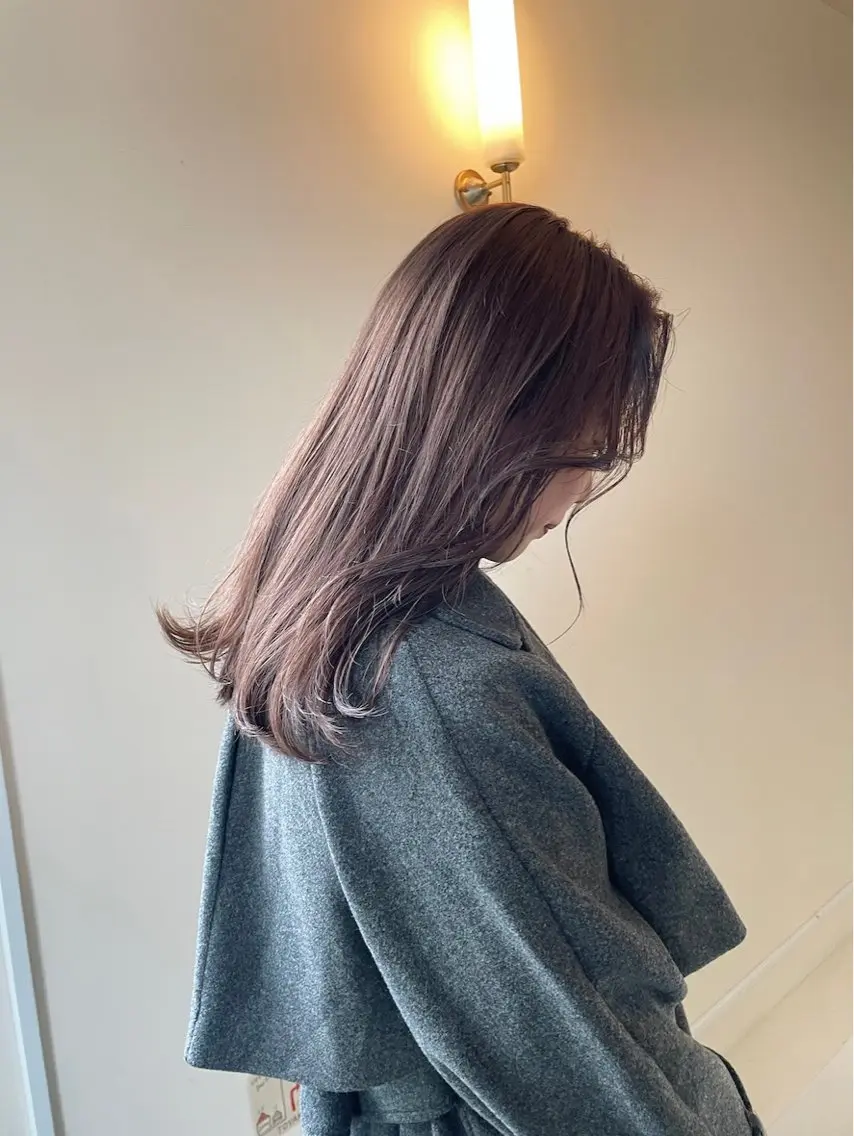 ミディアム カラー sand🎀 Ricoのヘアスタイル