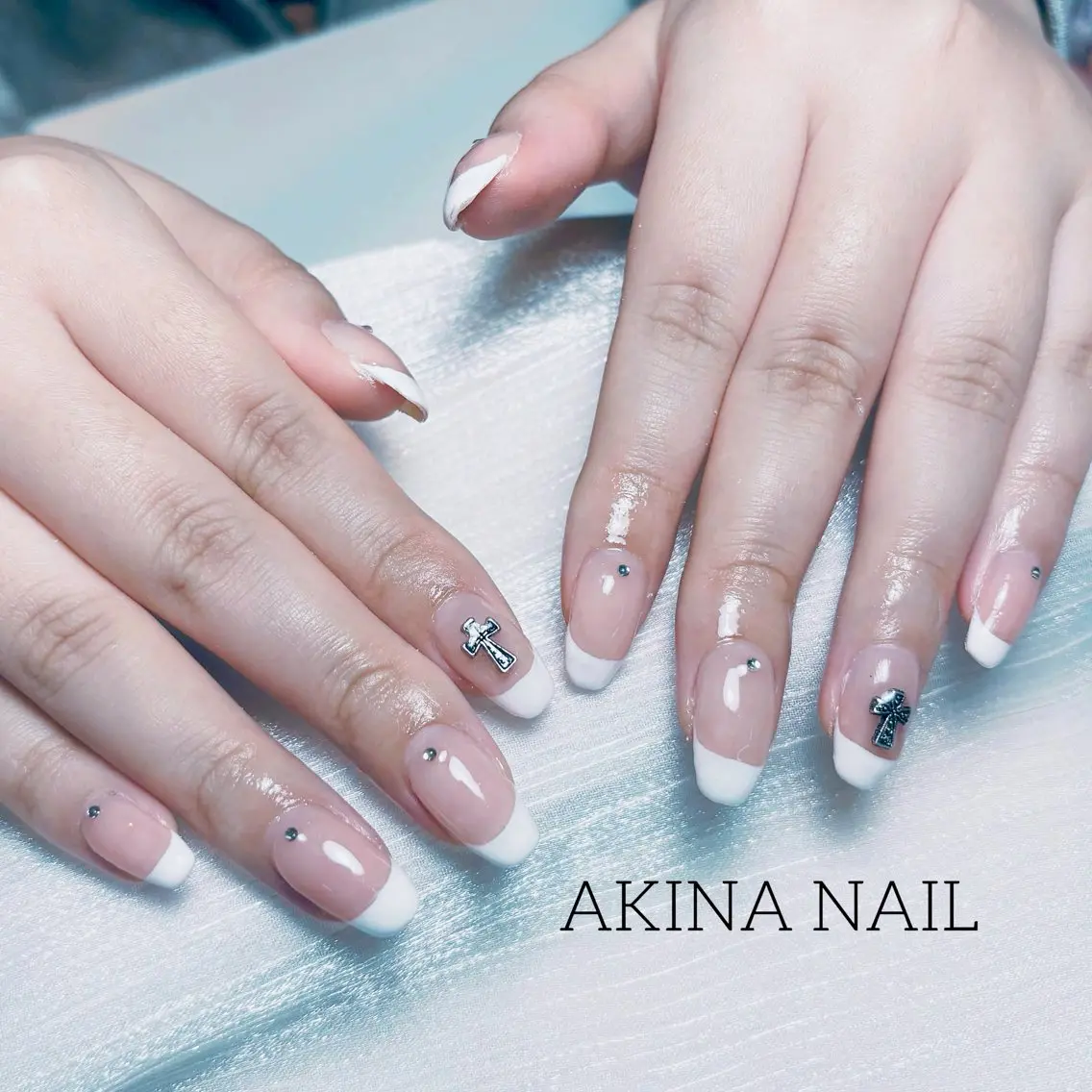 セミロング ハンドネイル Akina Nail 亀戸のネイルデザイン