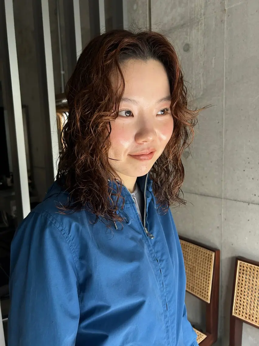 ミディアム パーマ 横浜 ミディアムパーマのヘアスタイル