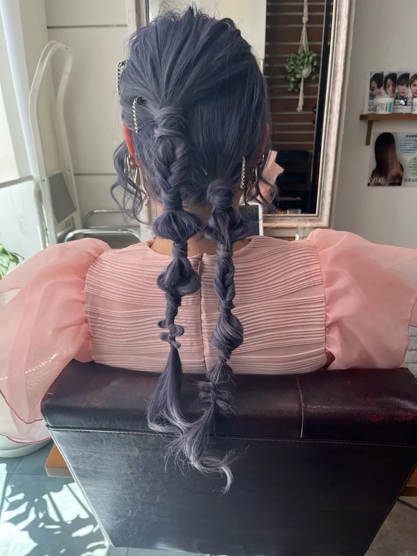 ロング エクステ ヘアセット loup yunaのヘアスタイル