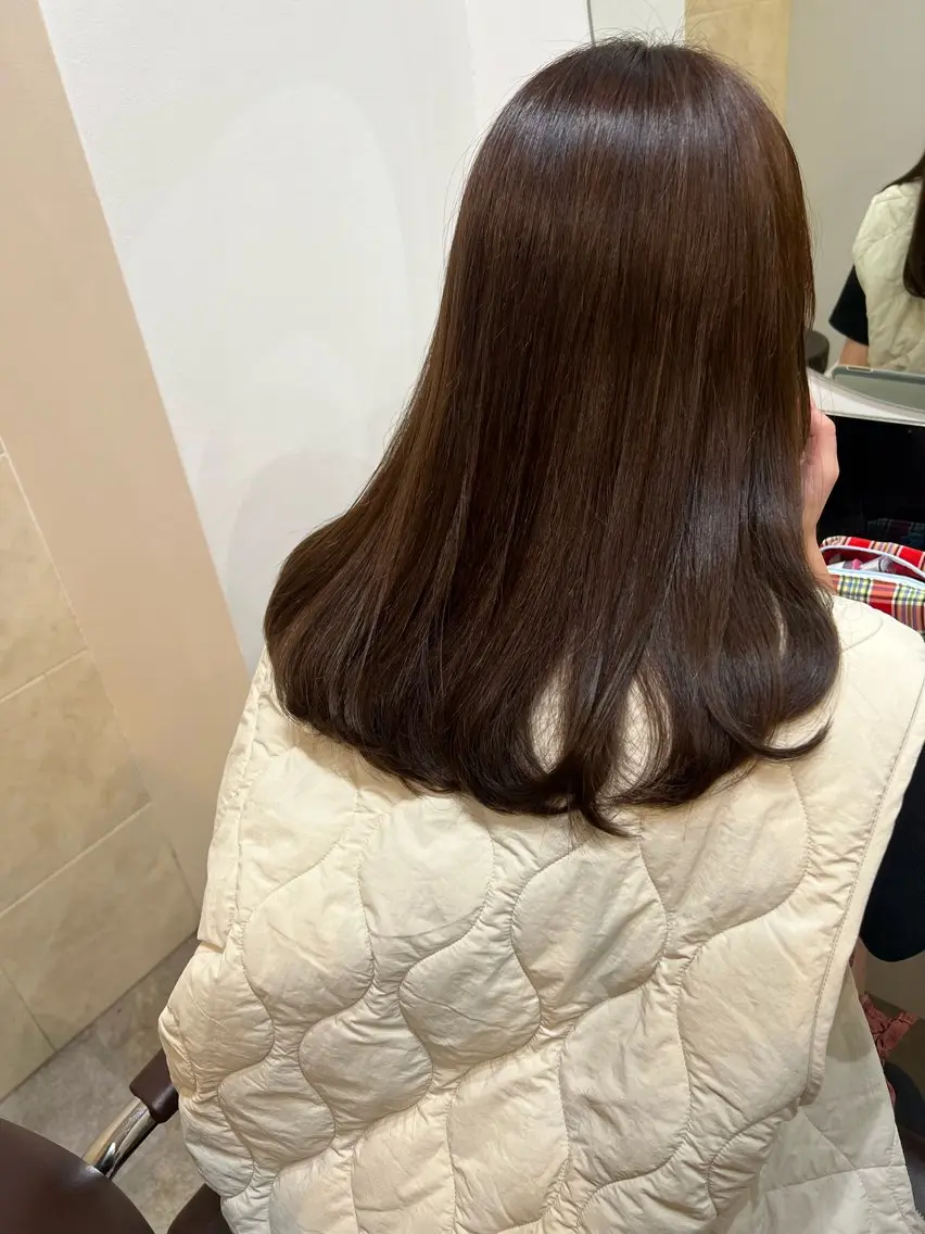何度でもミニモ価格でお得に艶髪♪髪質改善inケアカラー+カット ¥8900の写真