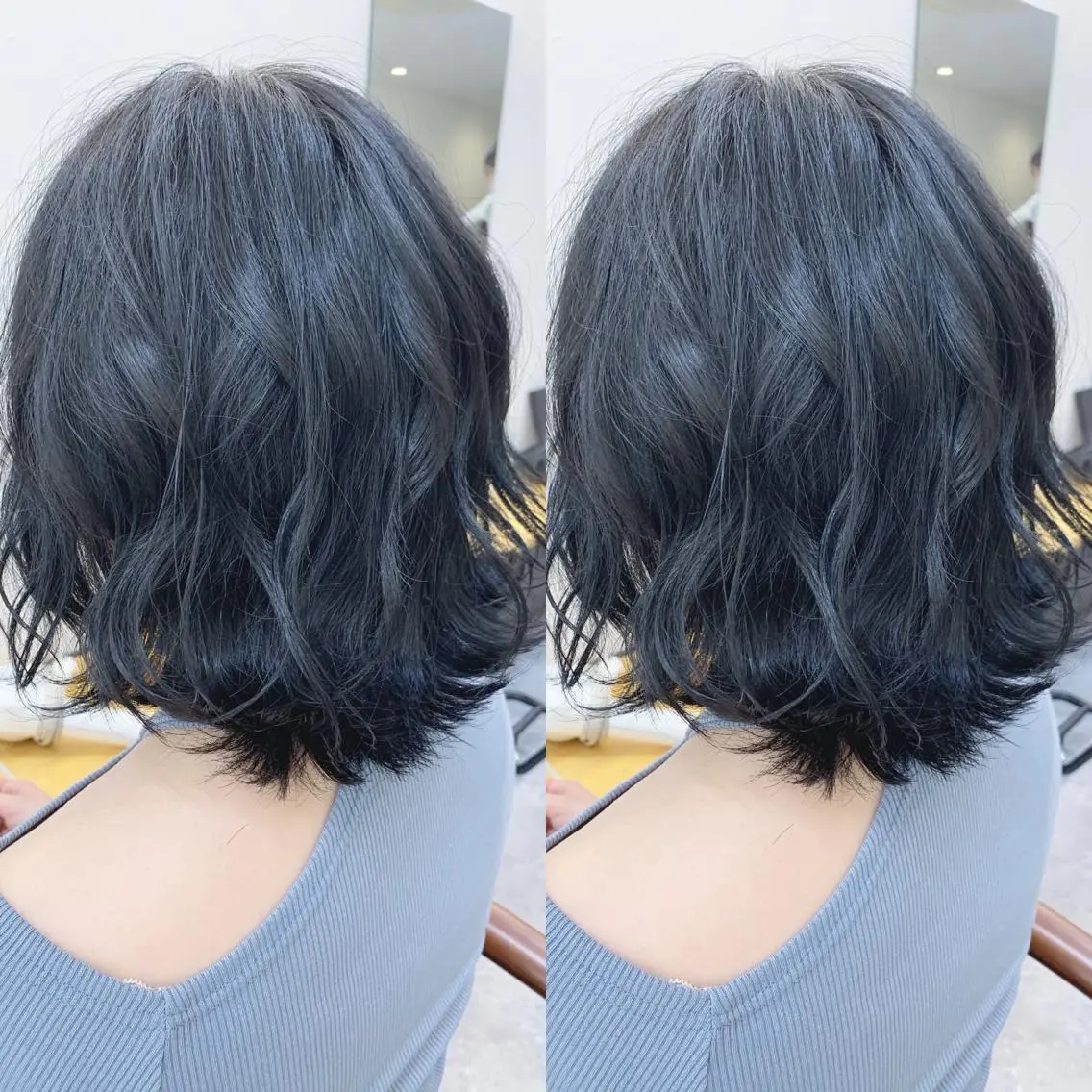 ミディアム ボブ カット ヘアカラー H (エイチ) 烏丸御池店のヘアスタイル