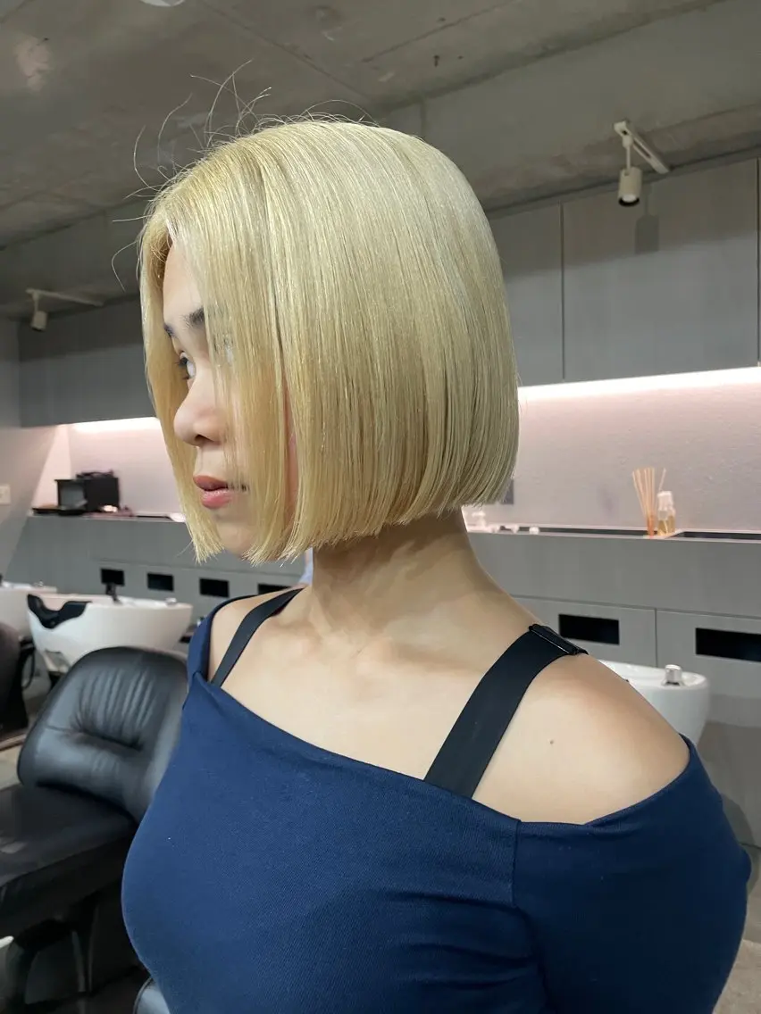 ミディアム カラー カット ヘアカラー トリートメント 表参道🌿赤み消し カラー/チナツのヘアスタイル