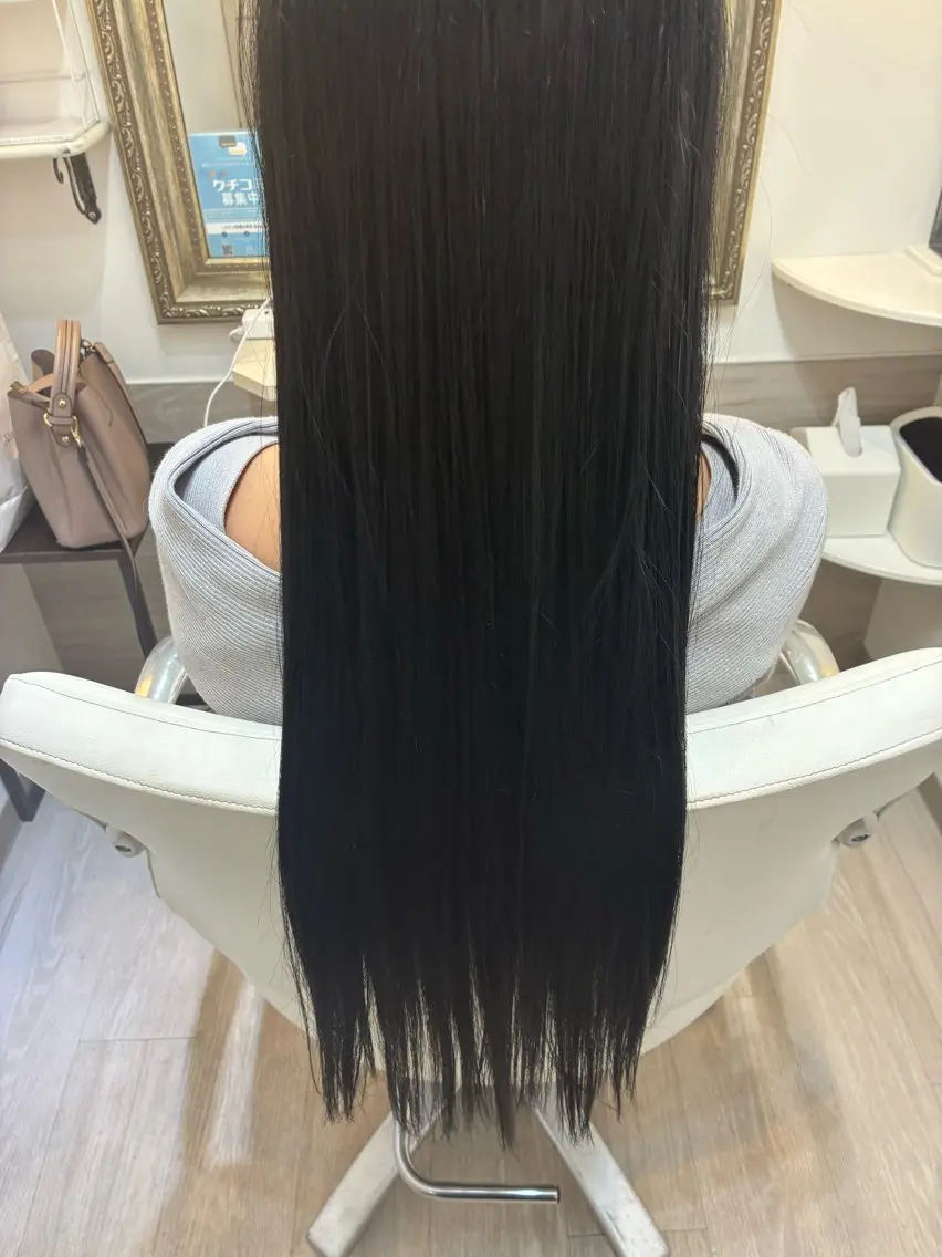 ロング カラー ヘアカラー トリートメント ✨透明感カラー✨ ☘️くすみカラー☘️のヘアスタイル
