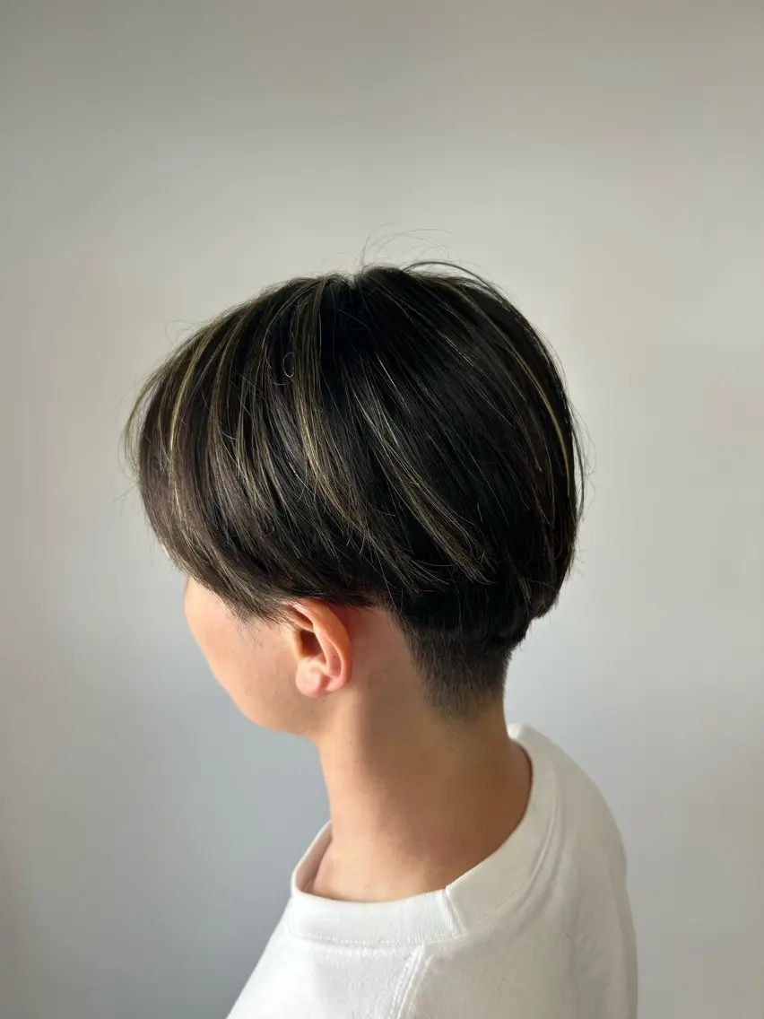 ミディアム メンズ カット ヘアカラー 相澤 拳のヘアスタイル