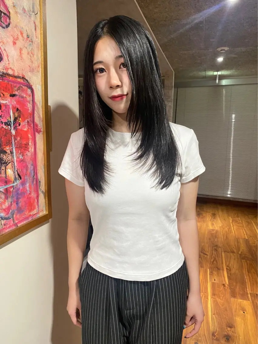 ミディアム カラー 似合わせカット カット ヘアカラー トリートメント mai / linoah˚✧のヘアスタイル