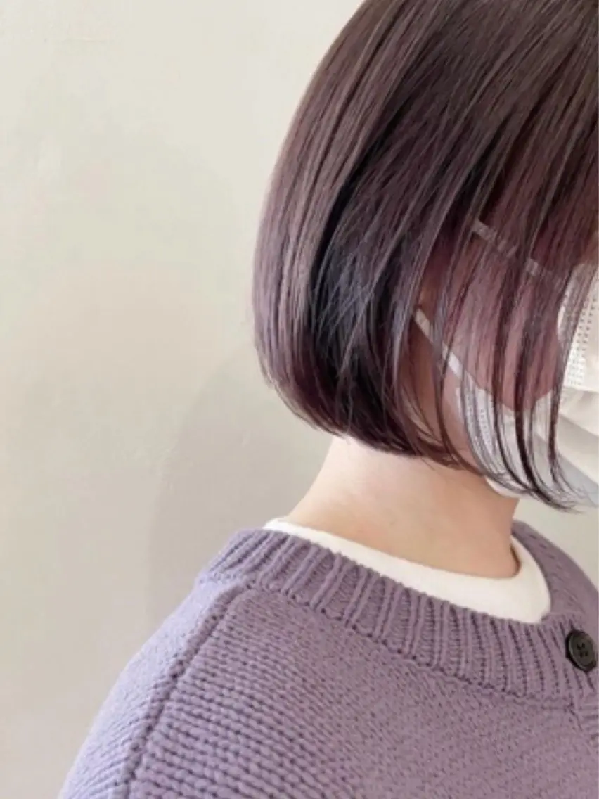 ショート カラー ボブ 🫧MANA レイヤーカット🌙のヘアスタイル
