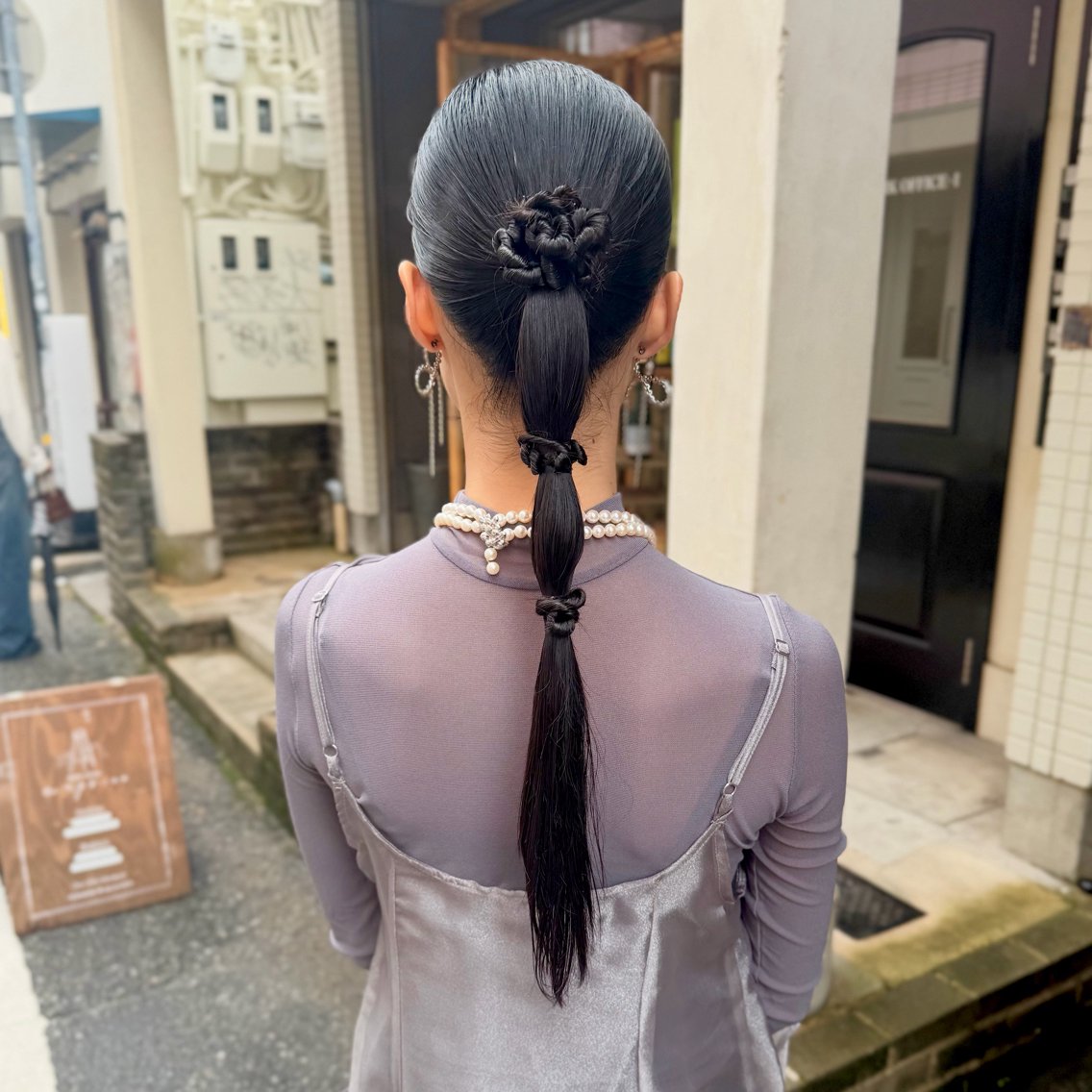 ヘアアレンジ 髪飾り ヘアセット 芦刈 咲来のヘアスタイル