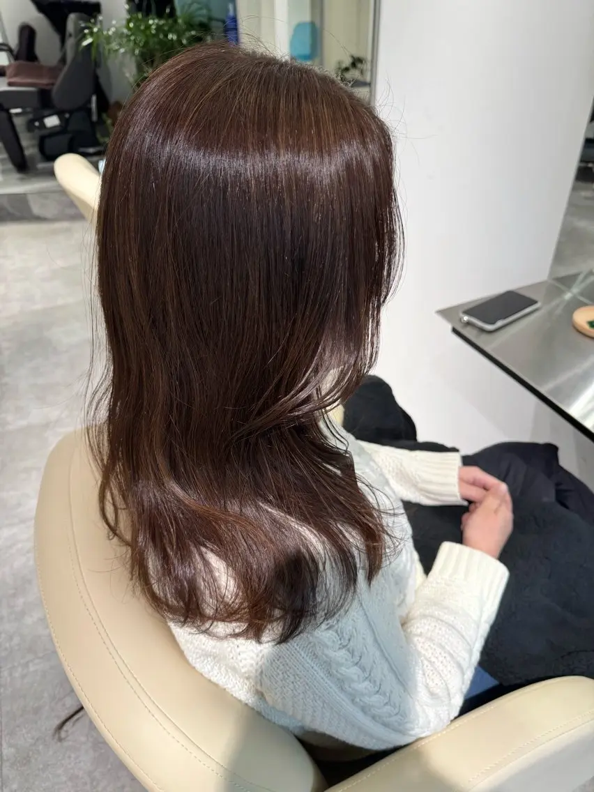 カラー ハイライトカラー 髪質改善 夜23時まで予約🉑 reverieあきらのヘアスタイル