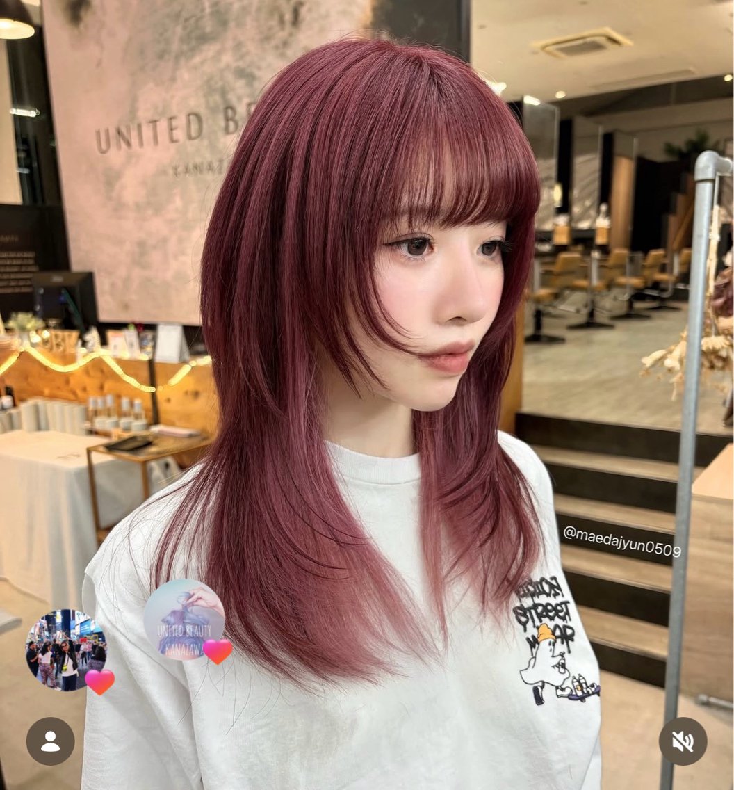 ミディアム カラー カット ヘアカラー 👑カラー特化/ 艶髪/髪質改善/原宿のヘアスタイル