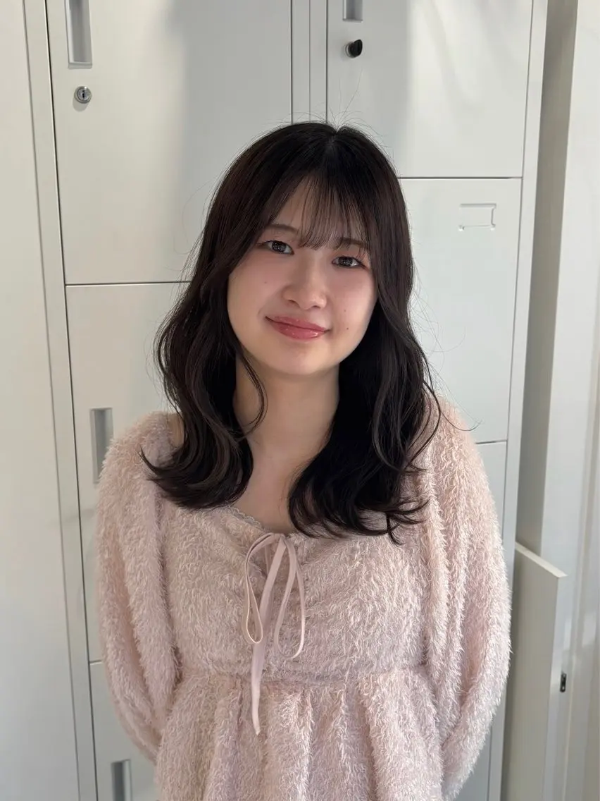 セミロング カラー アッシュ アッシュグレー アッシュグレージュ 透明感カラー グレージュ ヘアカラー recipe la couleurちずのヘアスタイル