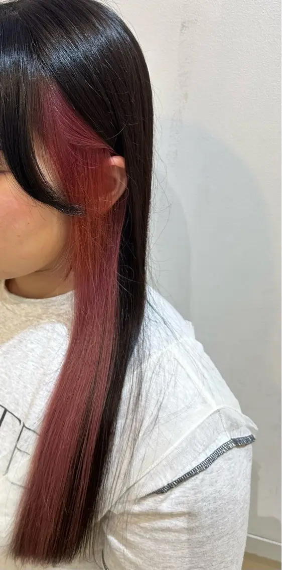 ロング カラー ピンクカラー 🥨レディースカット 募集中/厚智菜美🥨のヘアスタイル