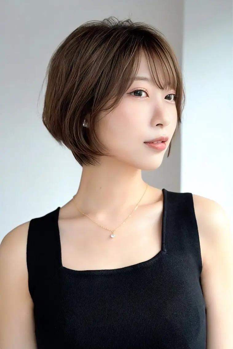 ショート soy kufu 川勝のヘアスタイル