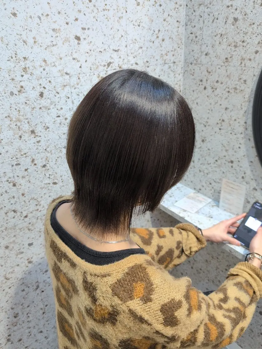 [メンズ限定]地毛風ストレート+メンテナンスカット(曲がる縮毛矯正)の写真