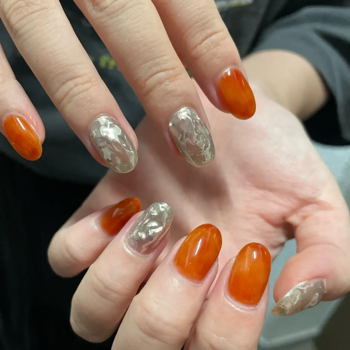 ネイル ハンドネイル カメレオン京橋🌻 草葉由佳のネイルデザイン