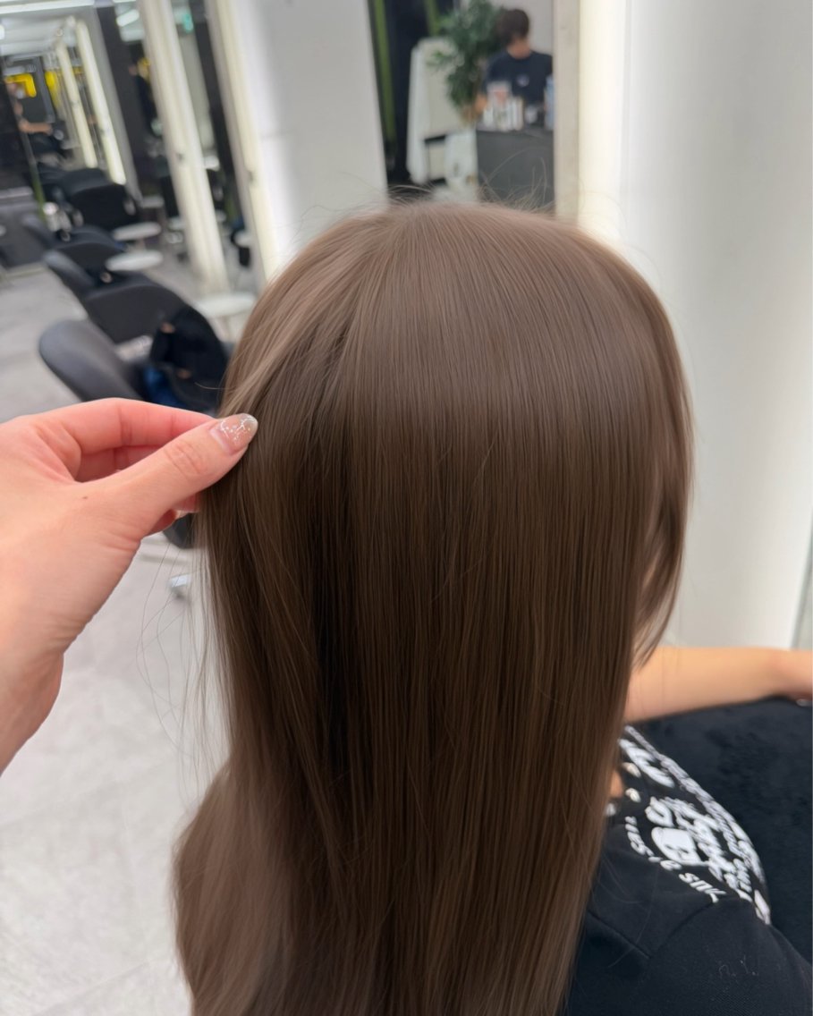 ロング カラー ツインテール ブルーカラー ブラウンカラー グレージュ ヘーゼル カット ヘアカラー 田之上千尋/ブリーチ なし/レイヤーカットのヘアスタイル