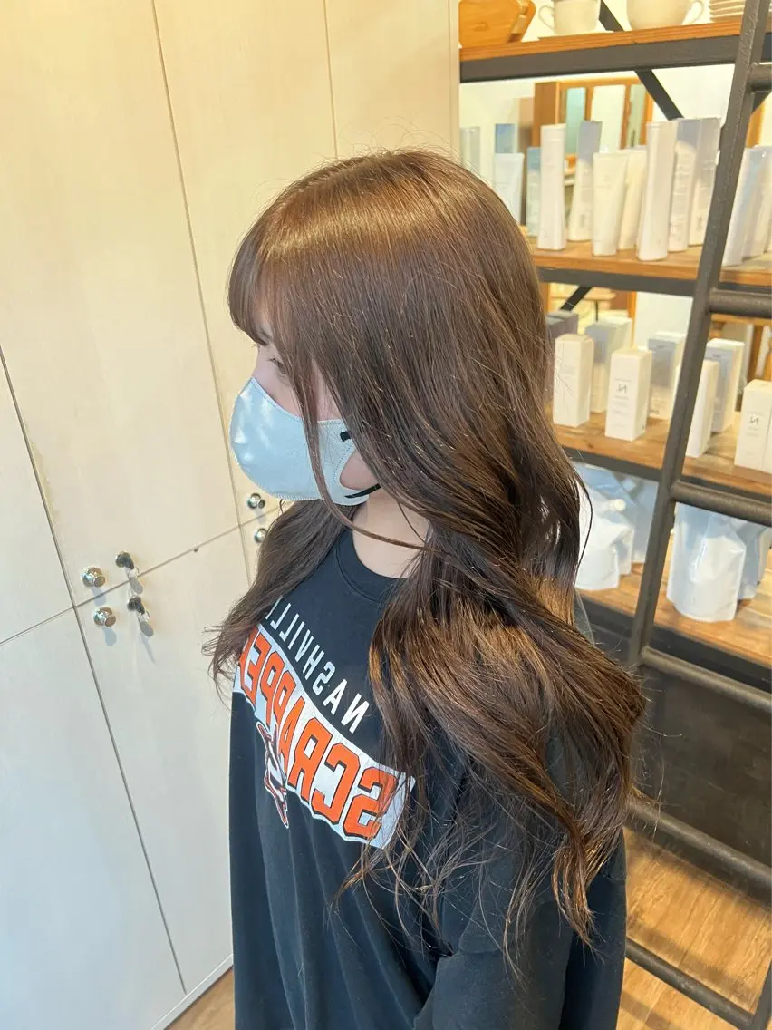 カラー ヘアカラー きむら なみか🪐のヘアスタイル