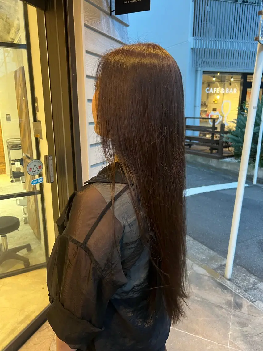 カラー ブラウンカラー ナチュラルブラウン オレンジ ヘアカラー Miyuu 『藤沢』のヘアスタイル