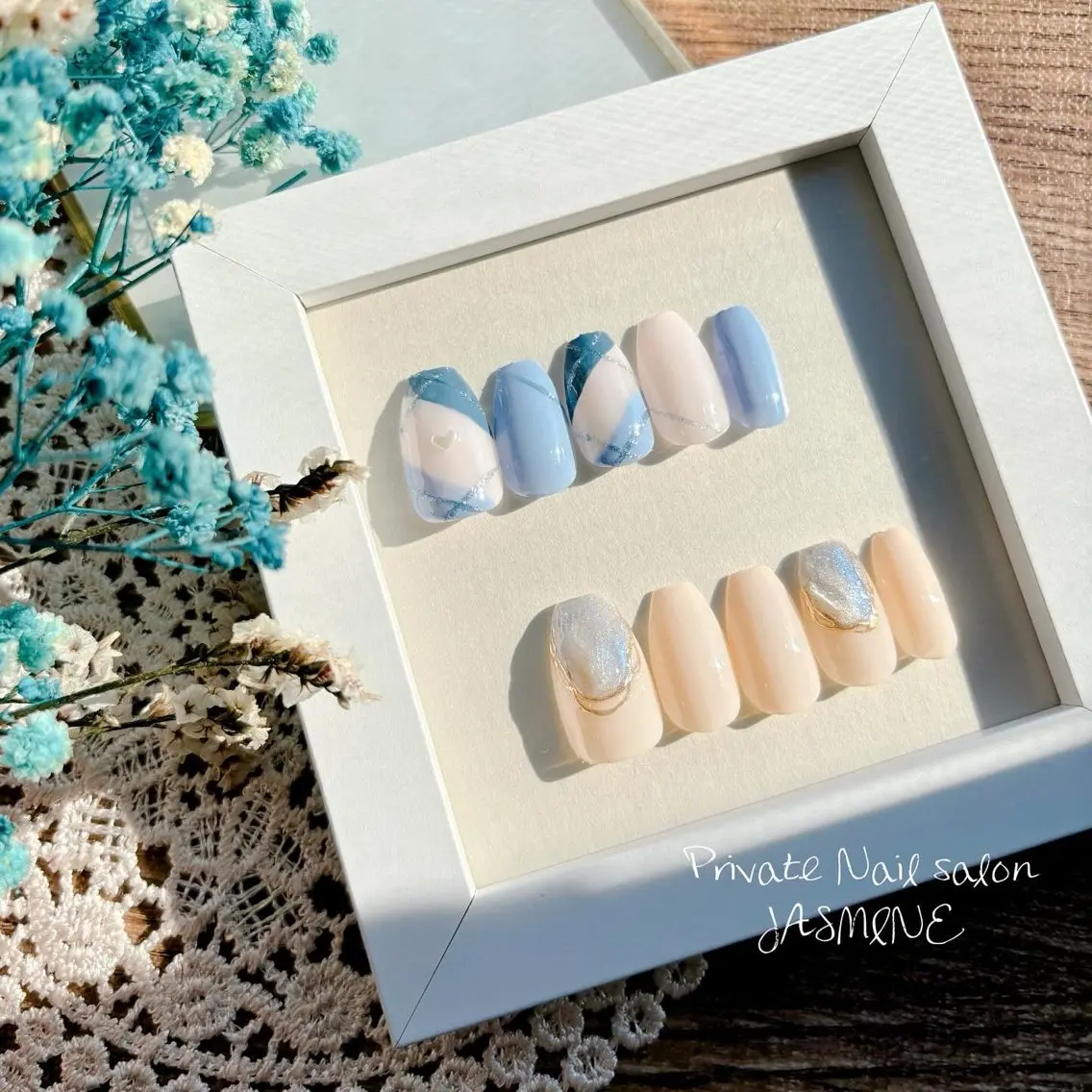 ネイル マグネットネイル ミラーネイル ハンドネイル Nail salon JASMINEのネイルデザイン