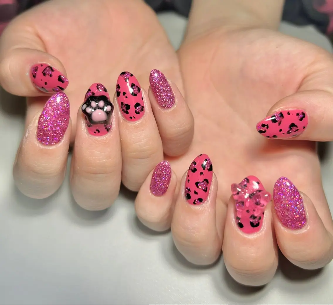 ネイル アニマル柄 Liennail 持込デザインやり放題のネイルデザイン