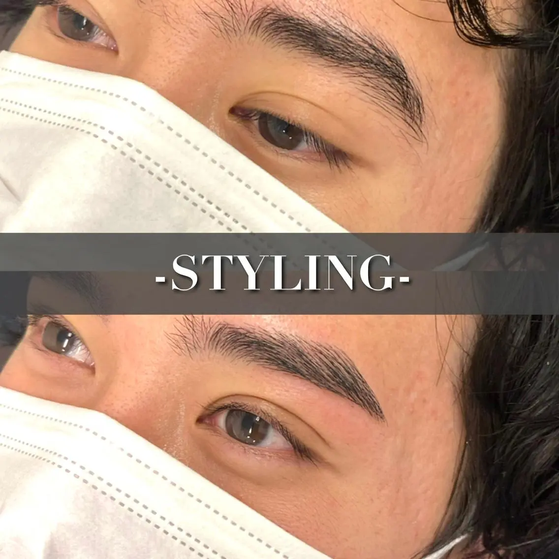 ナチュラルメンズブロウ(眉毛ワックス、間引き、毛流れ修正)の写真