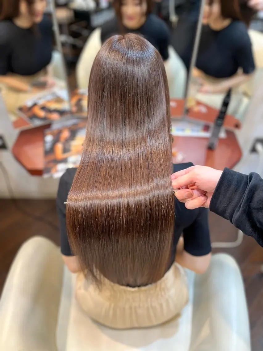 ロング カラー 髪質改善 レイヤーカット 小顔カット 髪質改善・美髪矯正 福村佳祐のヘアスタイル