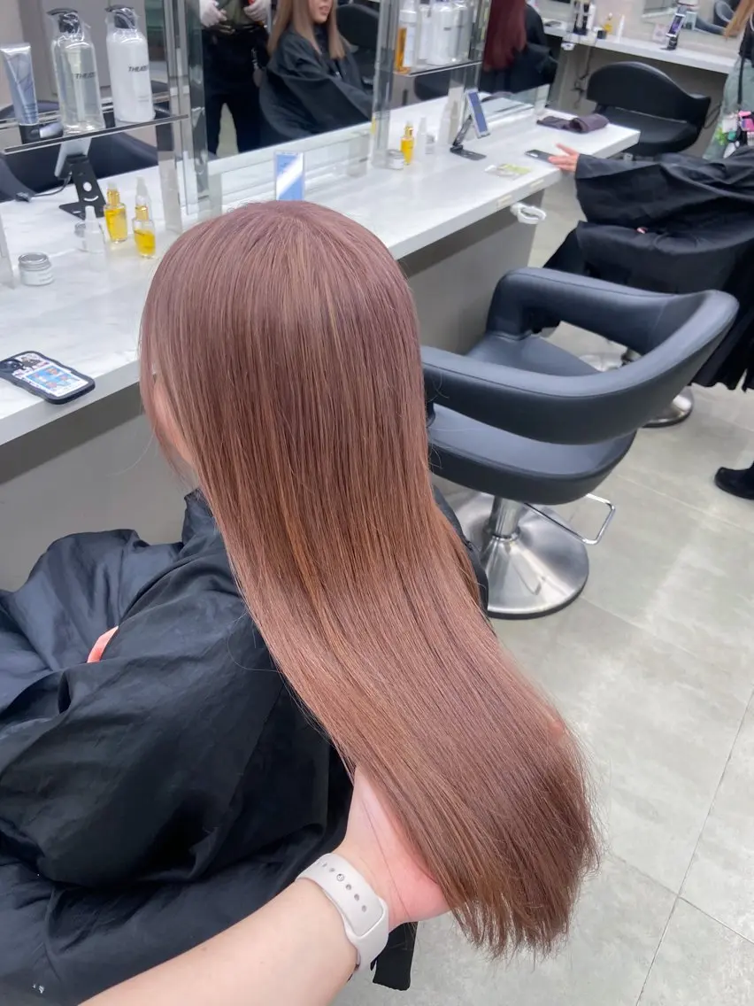 ロング カラー ヘアアレンジ Over hair_ misakiのヘアスタイル