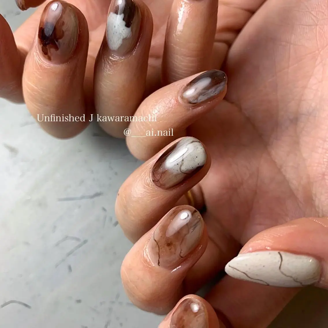 ネイル ハンドネイル 🍃伏見 / soL nail / aiのネイルデザイン