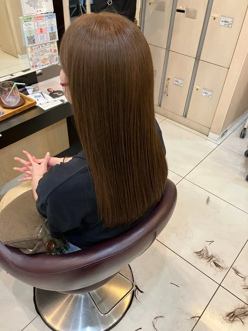 ロング ヘアカラー トリートメント yukari 艶髪ヘアのヘアスタイル
