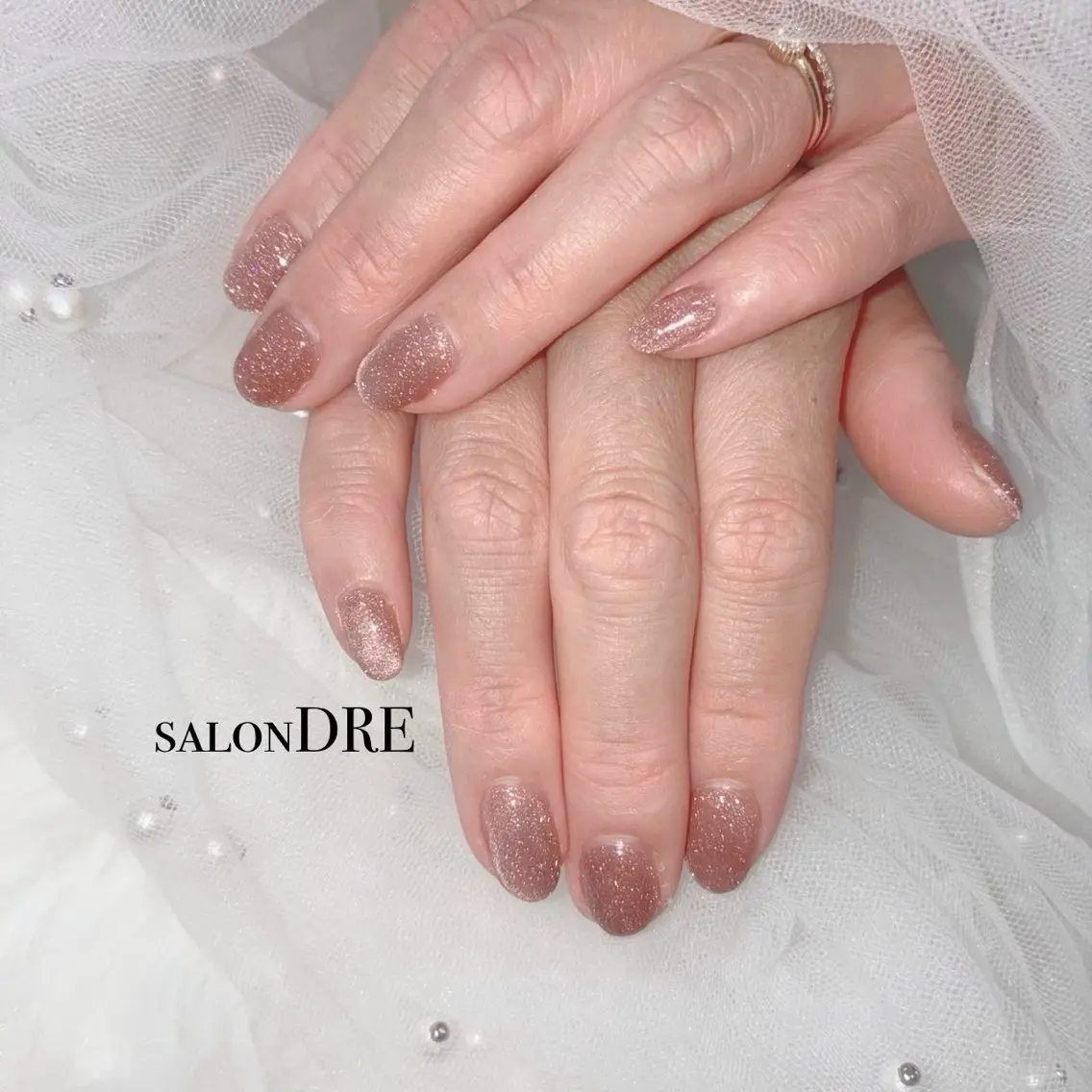 ネイル キラキラネイル マグネットネイル ハンドネイル salonDRE AZUSAのネイルデザイン