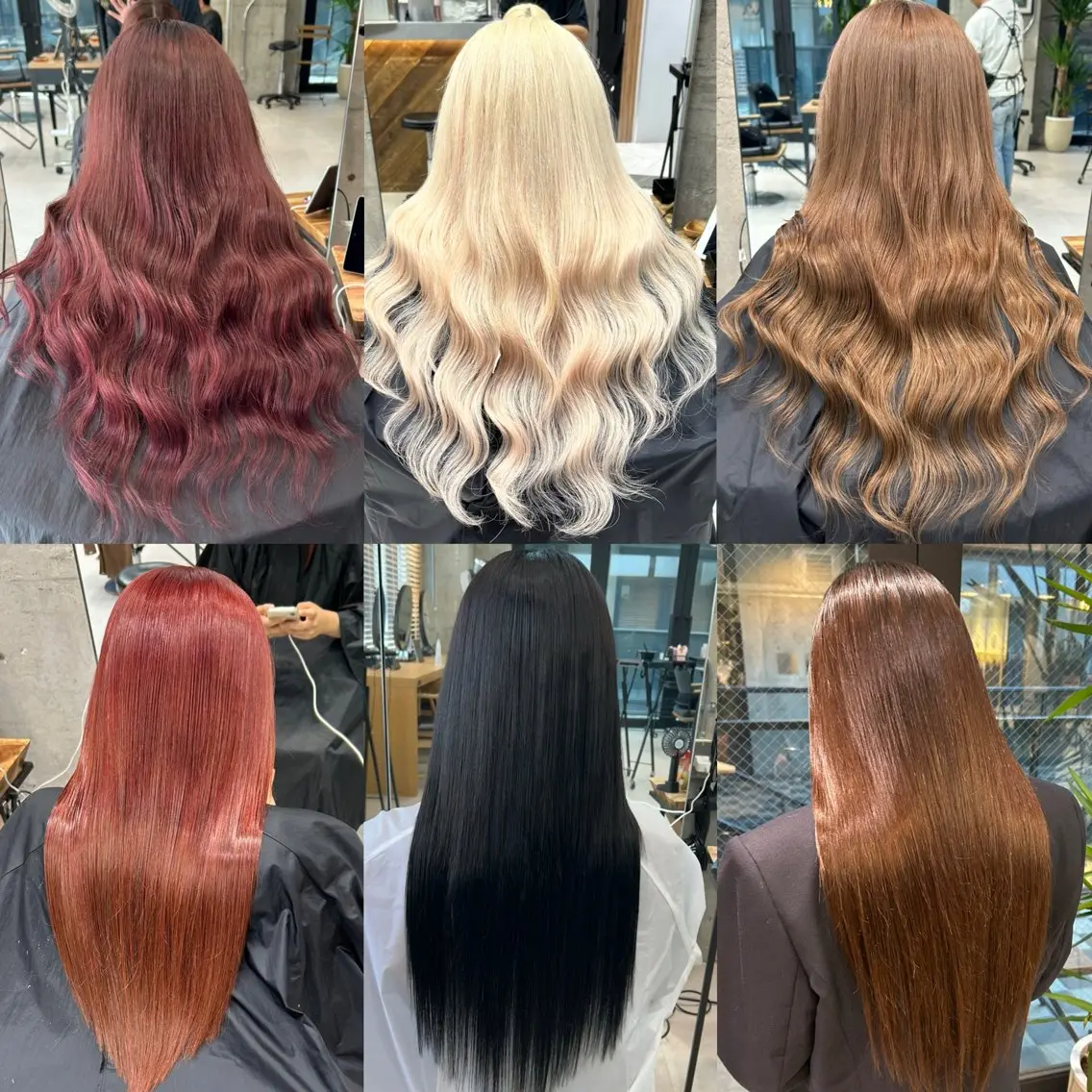ミディアム カラー ヘアアレンジ エクステ TATSUYA アートディレクターのヘアスタイル