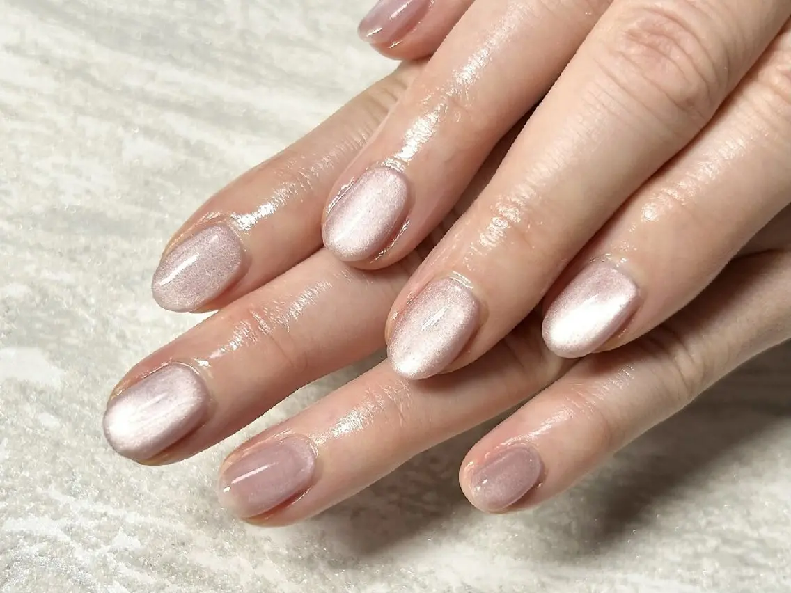 ネイル アートネイル 入学式 卒業式 韓国ネイル マグネットネイル ハンドネイル JULIE NAILのネイルデザイン