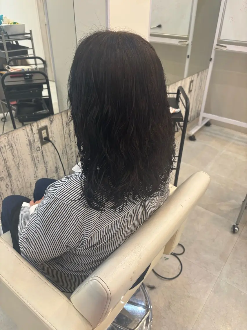ミディアム ミディアムパーマ カット パーマ 🌟きりさわ🌟 モデル募集中のヘアスタイル