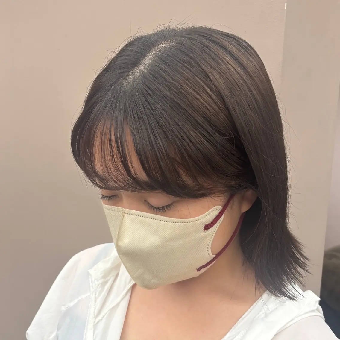 ミディアム パーマ HIBIKI / 透明感カラーのヘアスタイル