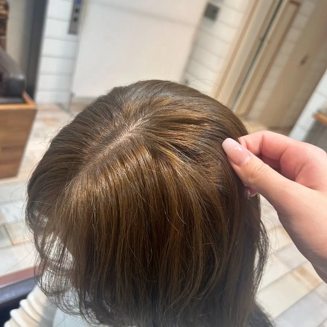 【現金のみ】💚オリーブ系ワンカラー+シルクトリートメント+前髪カット🪽💇🏼‍♀️(トリートメント変更可◎)の写真