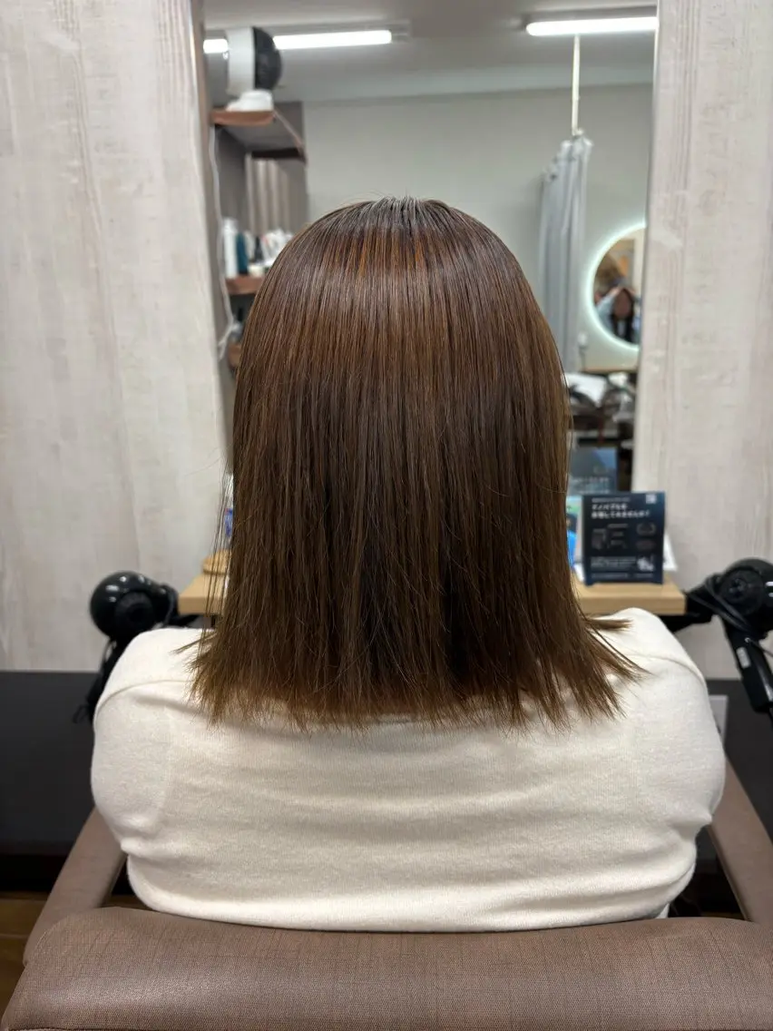 ミディアム 髪質改善 縮毛矯正 TELA HAIR 幕張本郷店 千尋のヘアスタイル