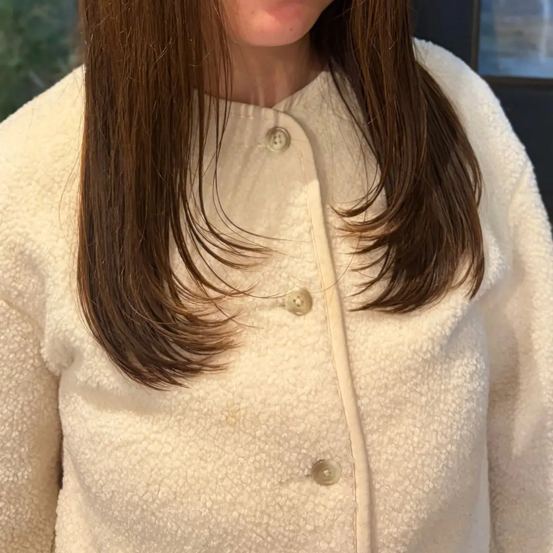 ロング 顔周りカット レイヤーカット 杉崎 朝佳のヘアスタイル