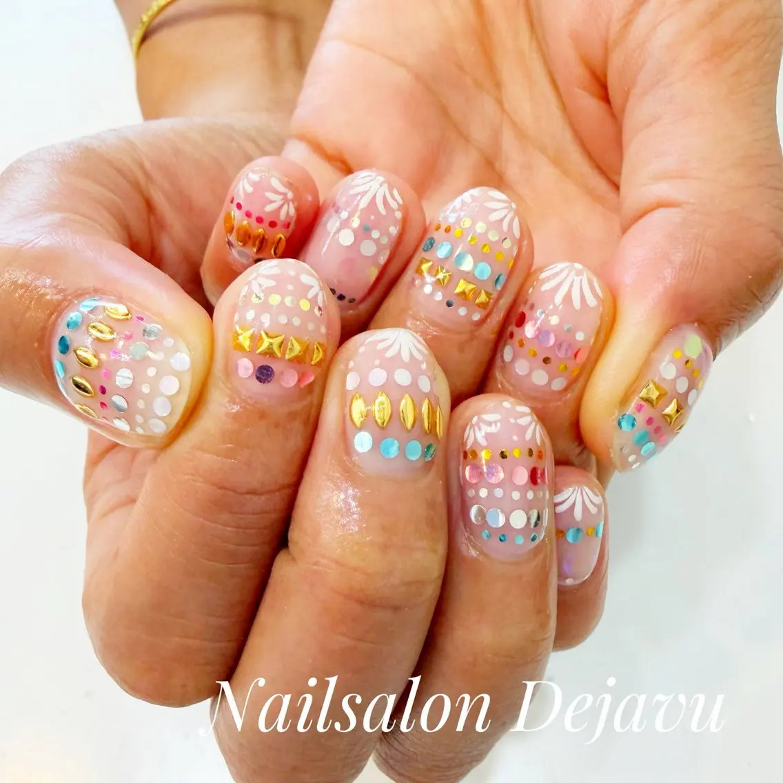 ネイル アートネイル 持ち込み ハンドネイル Nail salon Dejavu 🌿のネイルデザイン