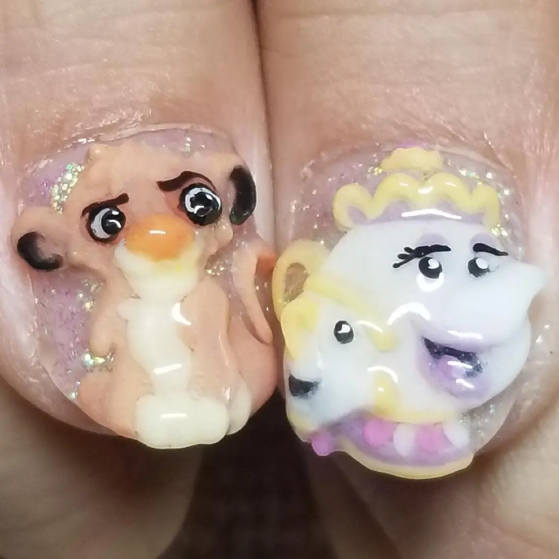 ネイル クリアネイル ラメ(グリッター) シンプルネイル ハンドネイル よしだ ひろきのネイルデザイン