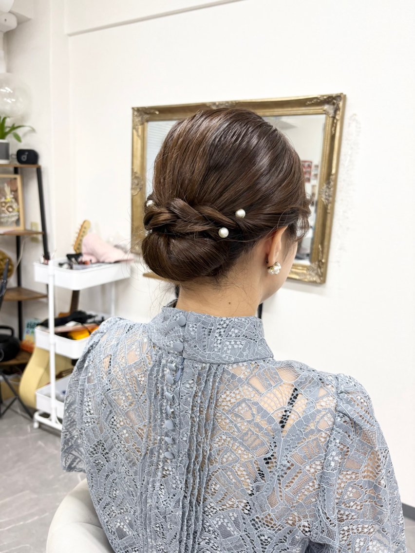 ヘアアレンジ 結婚式・ブライダル ヘアセット ヘアサロン ミカヅキのヘアスタイル
