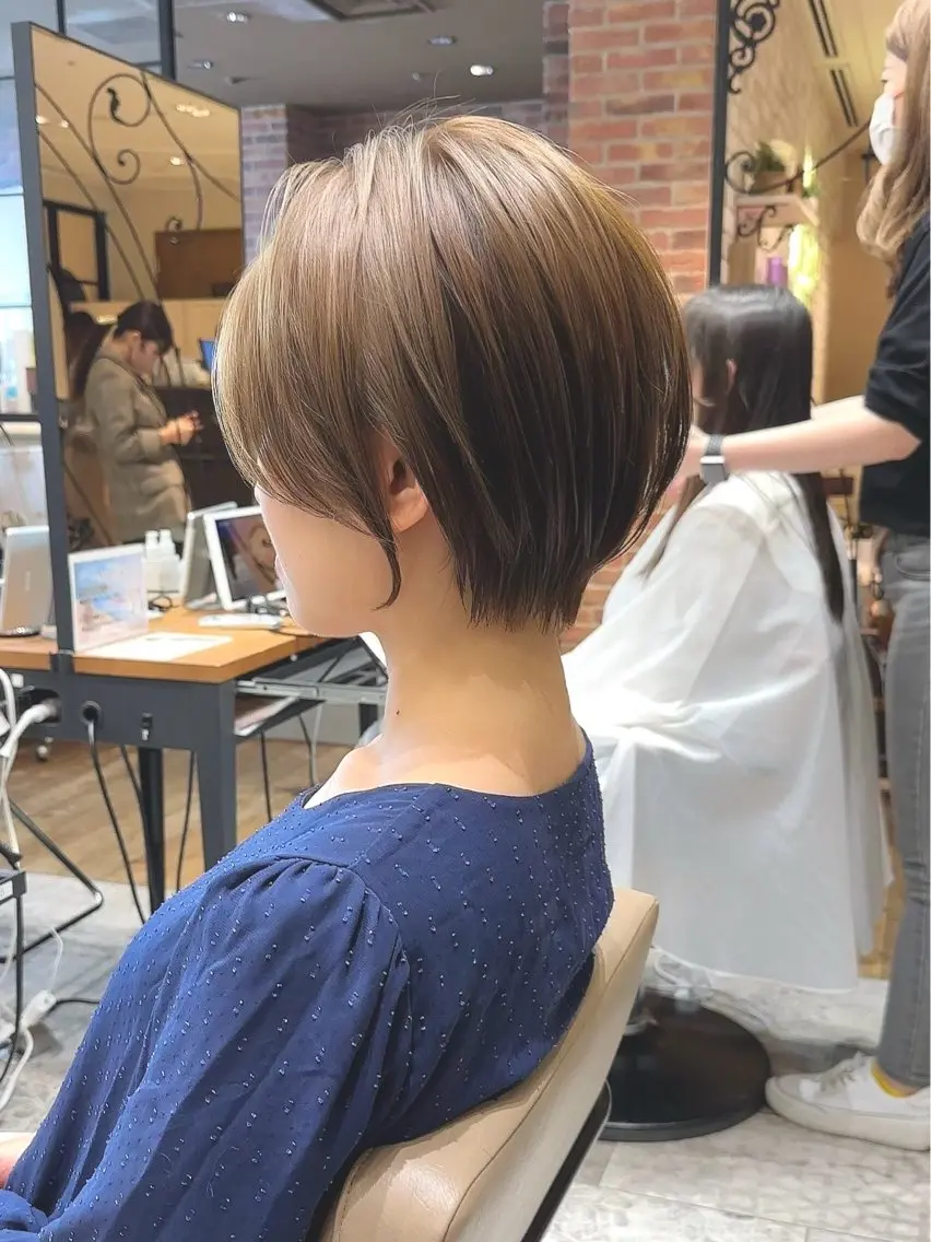 ショート カラー ショートボブ ボブ 似合わせカット ショートヘア 小顔カット カット ヘアカラー トリートメント ショート、ボブの神✨ 峯朋也✂︎✨のヘアスタイル