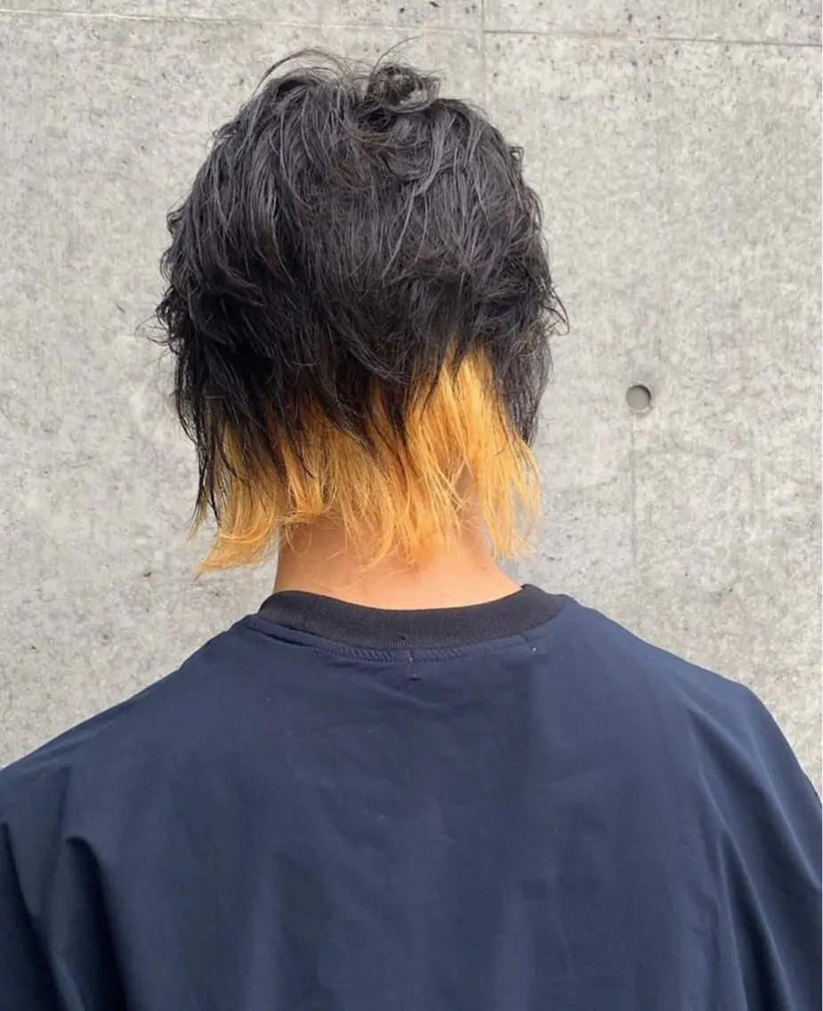 カラー メンズ メンズブリーチ ブリーチ デザインカラー 東村 桃花のヘアスタイル