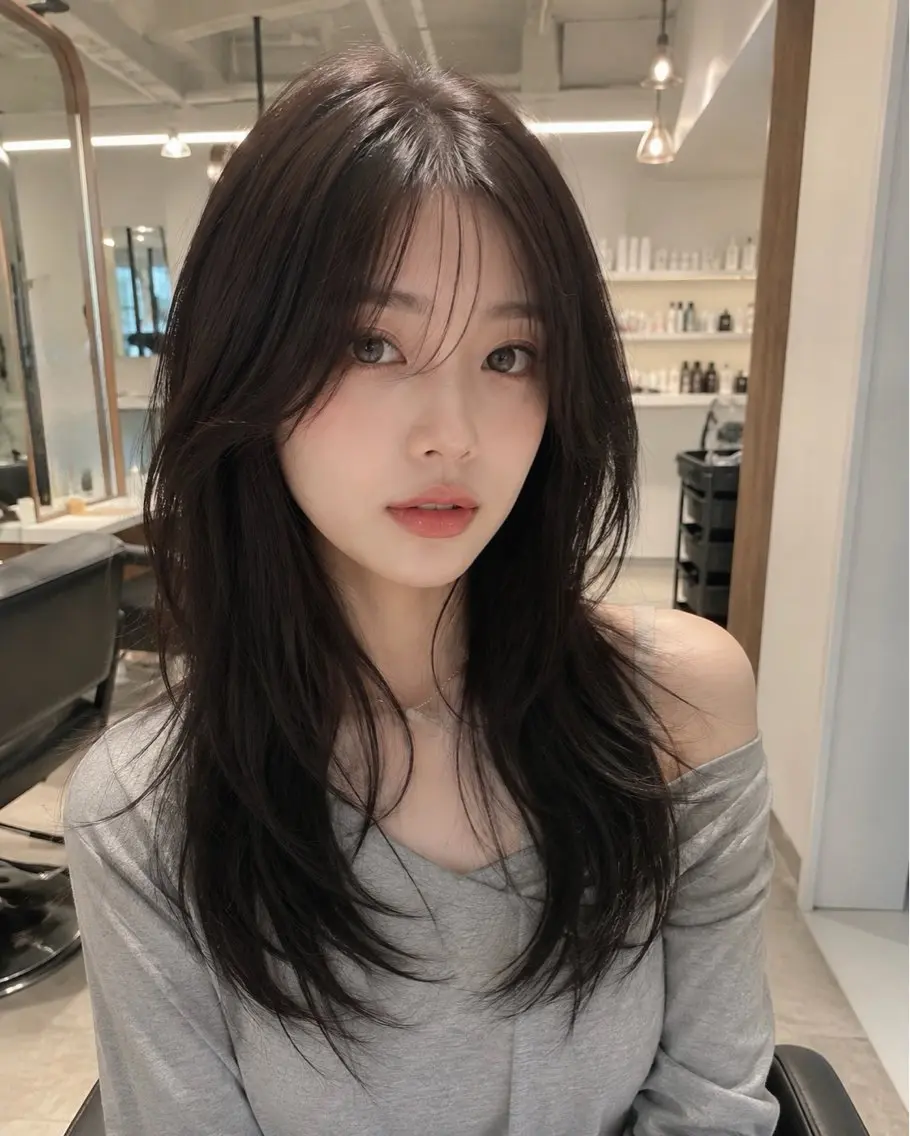 ロング カット ヘアカラー 黒澤 結花のヘアスタイル