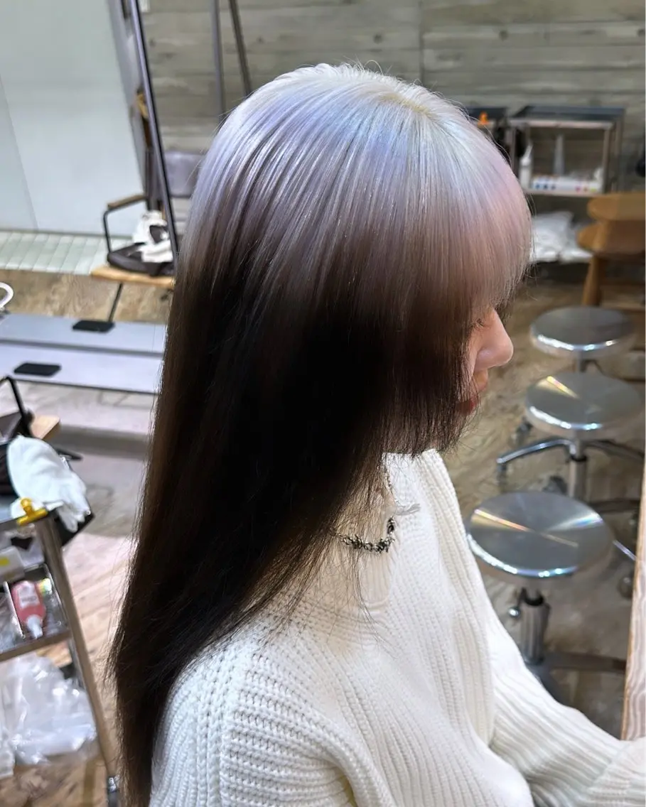 ロング カラー ササキカズマ〻透明感 〻色落ち〻赤み消しのヘアスタイル