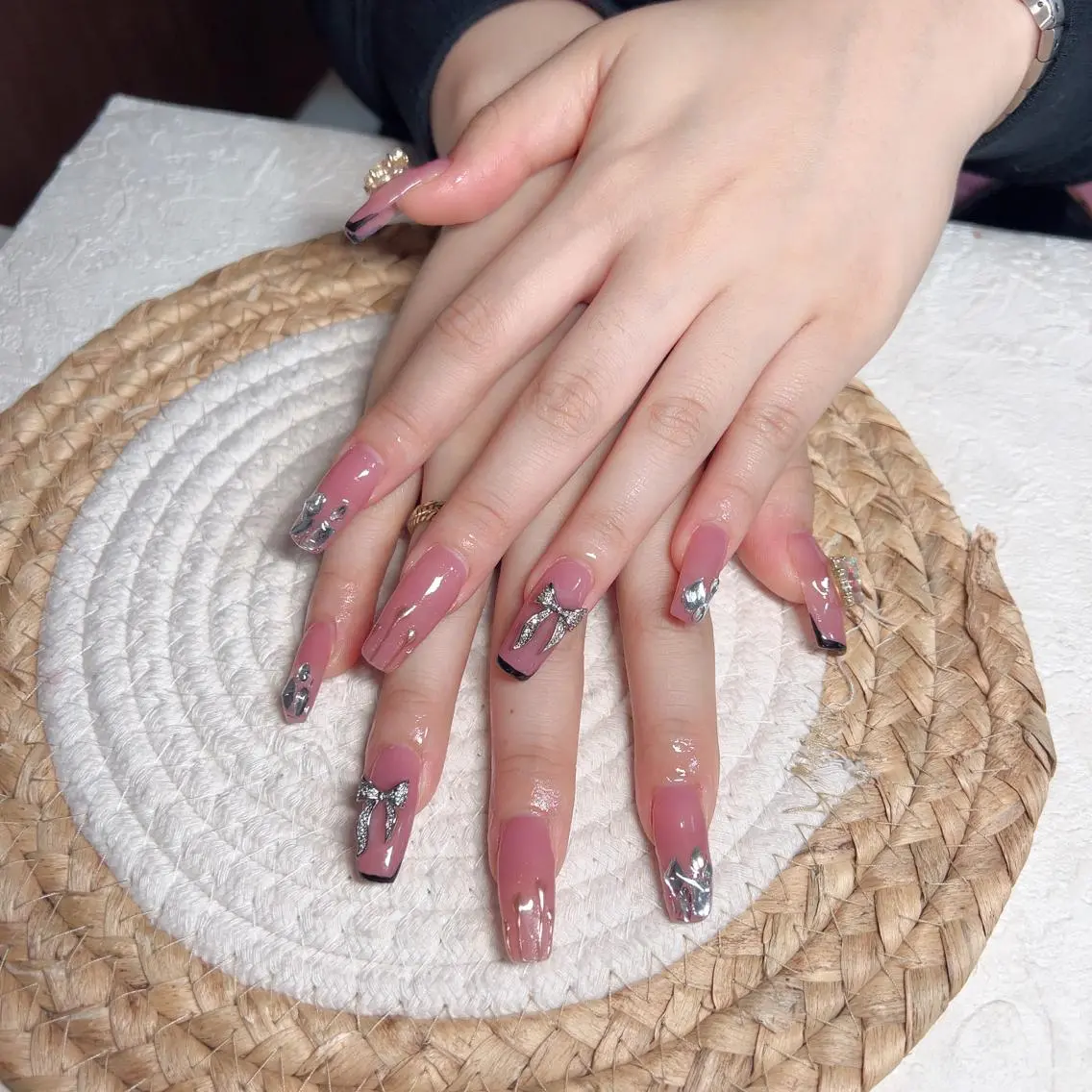 ネイル ハンドネイル M 🌷Nail 長さだし専門店のネイルデザイン