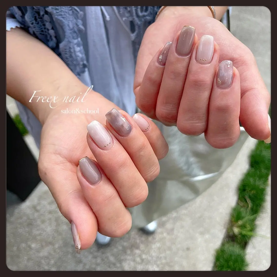 ネイル ハンドネイル ハンドケア freex nail /ニュアンス/個性派のネイルデザイン