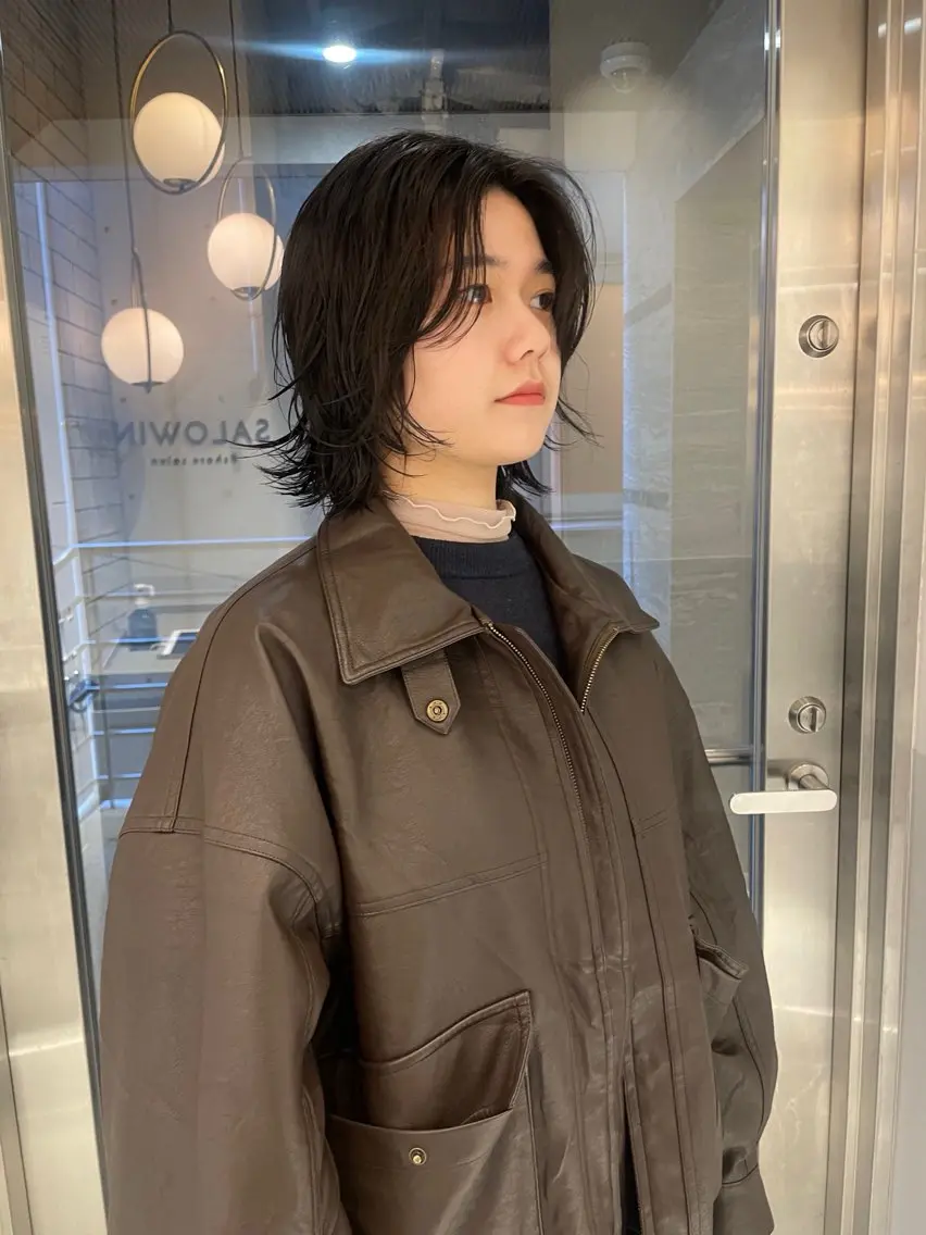 ショート パーマ カット パーマ satsuki 暖色・ブラウンカラーのヘアスタイル