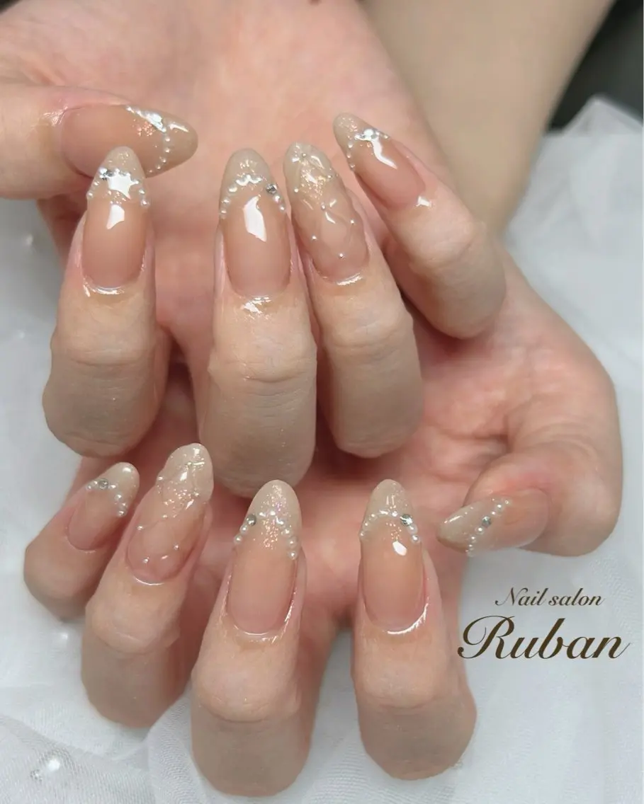 ネイル グラデーション ラメ(グリッター) ラメグラデーション Nail salon Rubanのネイルデザイン