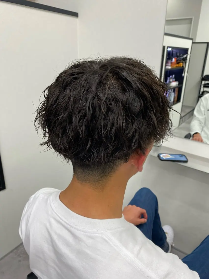 メンズ カット パーマ トリートメント 今吉舞美 /ケアパーマ/鎌取のヘアスタイル
